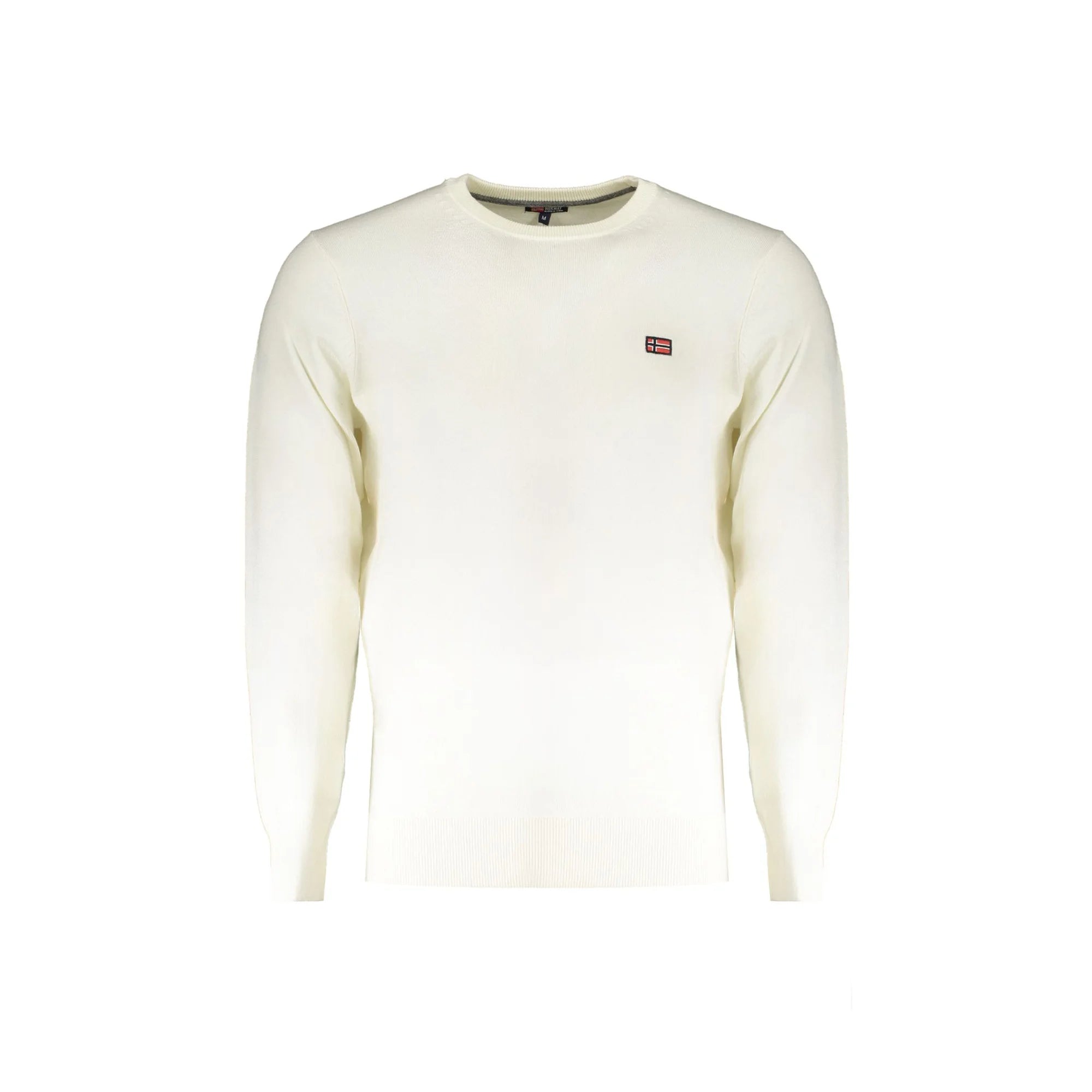 Norway 1963 Maglia Uomo Bianca Girocollo con Ricamo e Logo Maglie Bianco - foto prodotto
